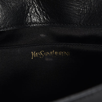 Saint Laurent Goatskin Monogram Large Belle De Jour Clutch Black 7 of 8