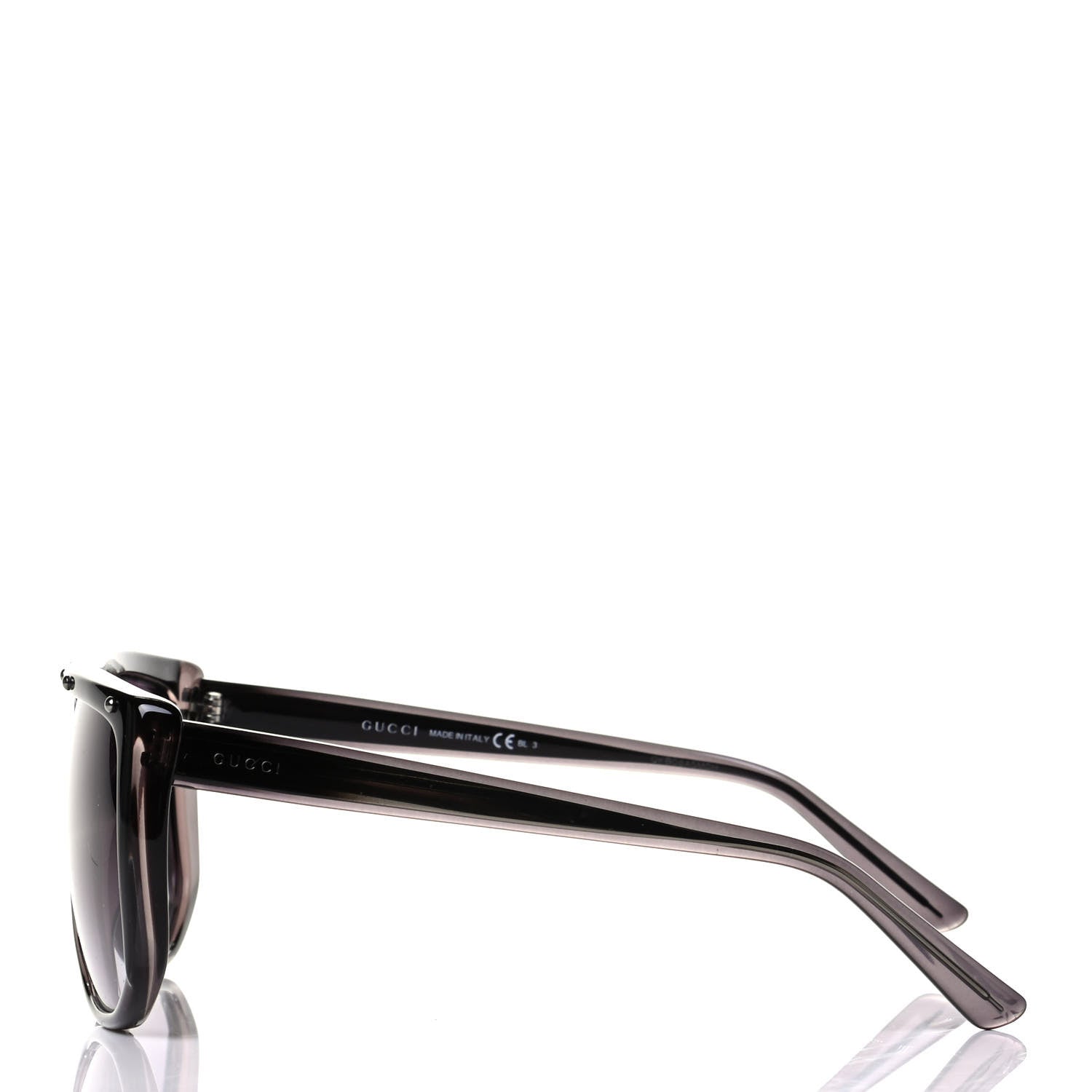 Gucci Studded Shield Sunglasses GG 3705/S Grey 3 of 5