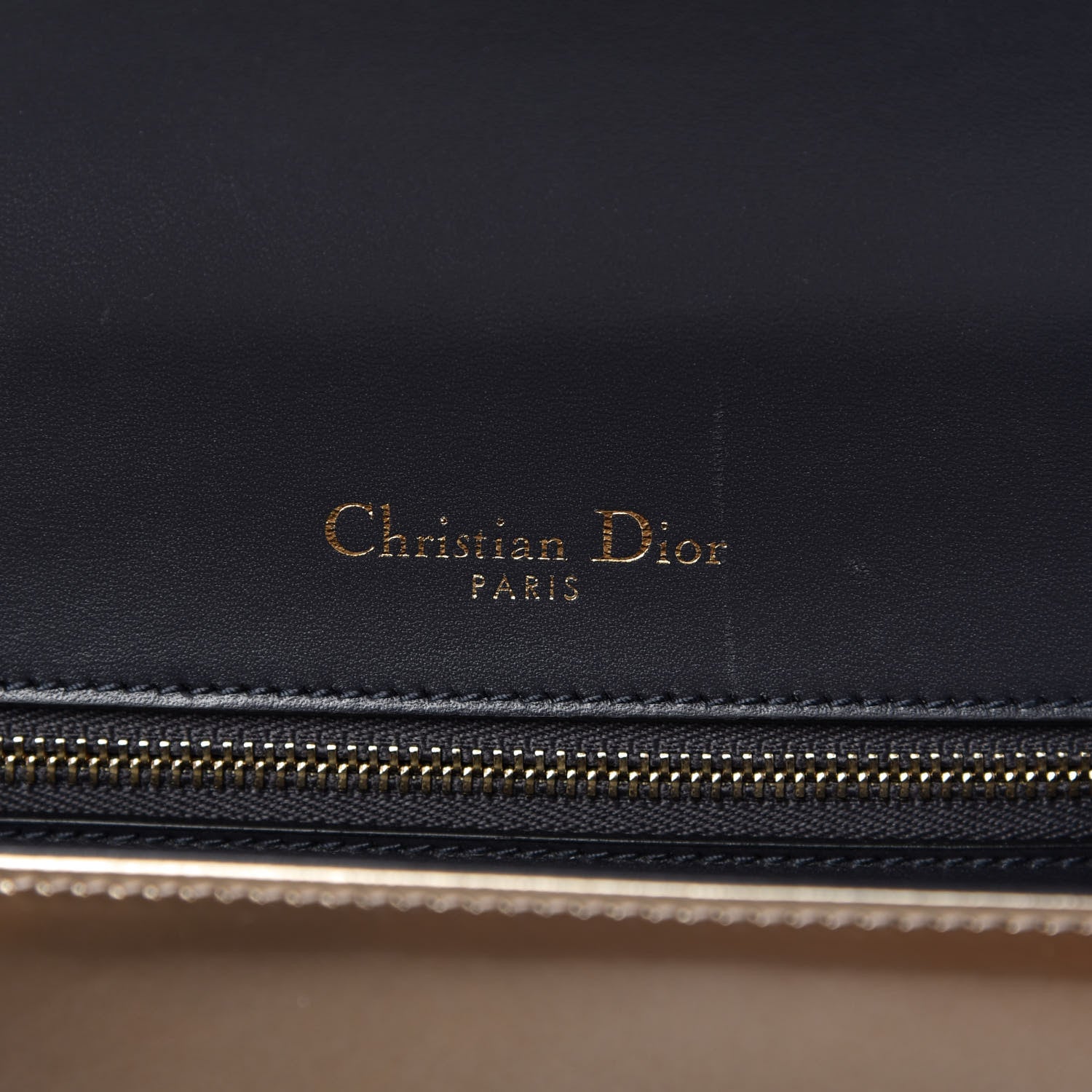 Christian Dior Metallic Patent Micro-Cannage Medium Diorama Flap Bag Gold 9 of 11
