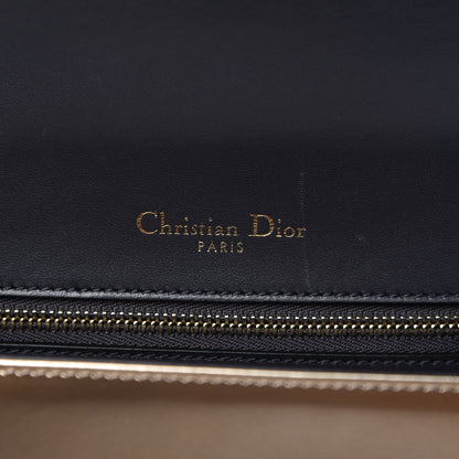 Christian Dior Metallic Patent Micro-Cannage Medium Diorama Flap Bag Gold 9 of 11