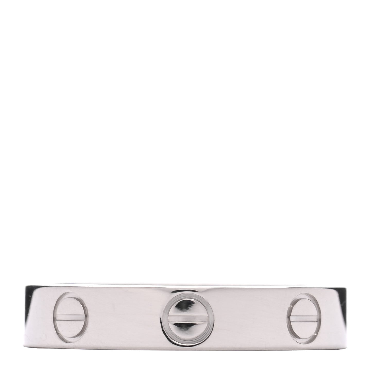 18K White Gold 3.5mm LOVE Wedding Band Ring 51 5.75