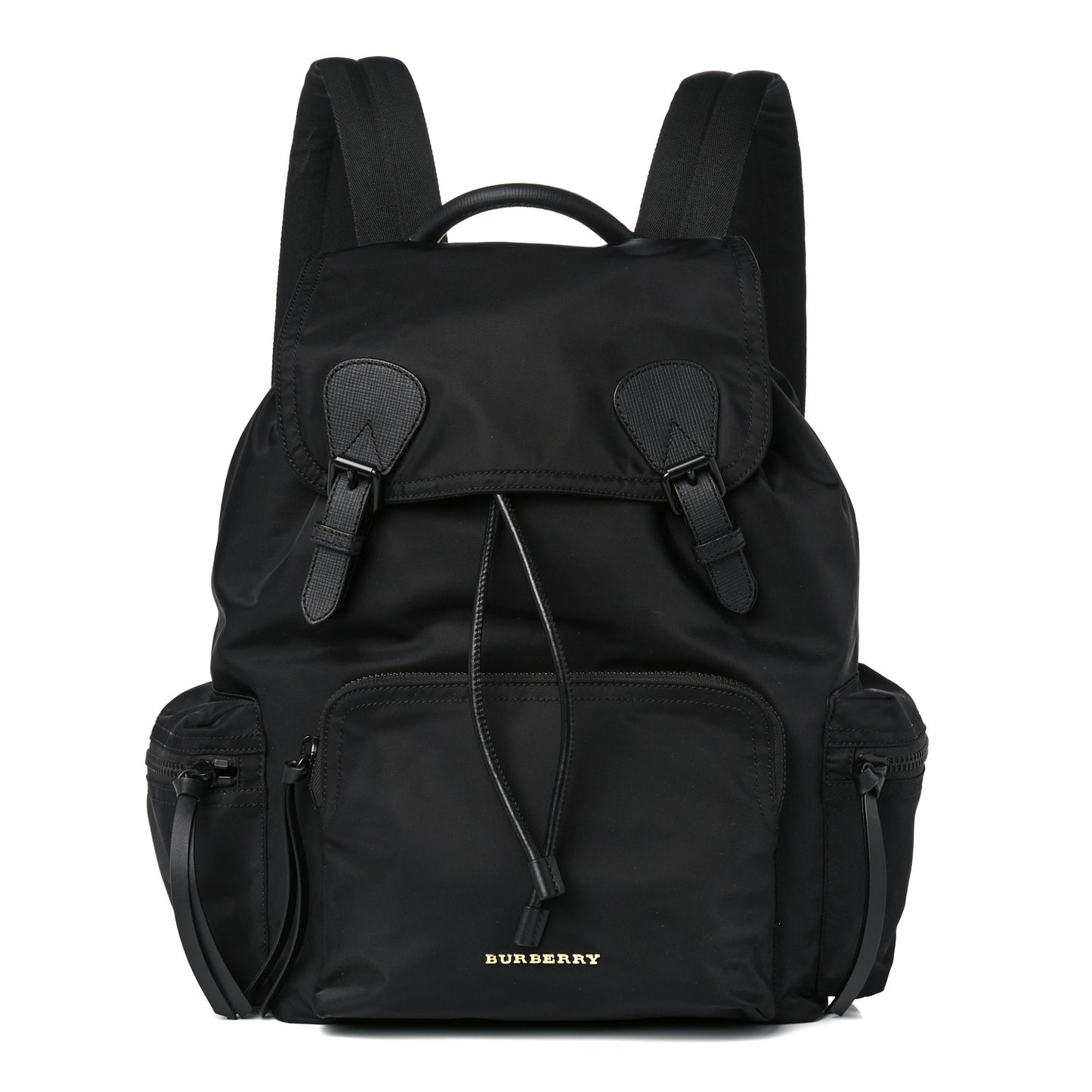 Technical Nylon Large Rucksack Backpack Black