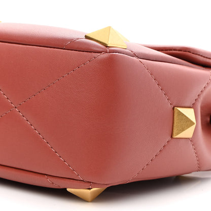 Valentino Garavani Nappa Medium Roman Stud Shoulder Bag Gingerbread 8 of 8