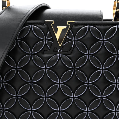 Louis Vuitton Tufted Lambskin Capucines BB Black 8 of 11