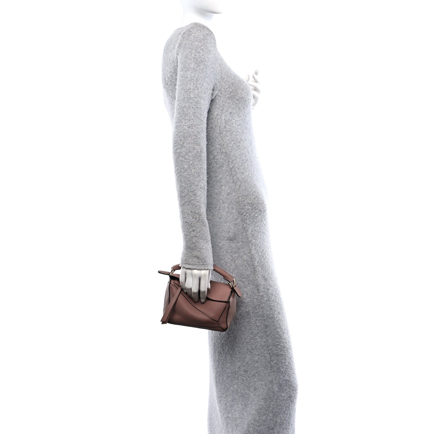 Calfskin Mini Puzzle Bag Dark Blush