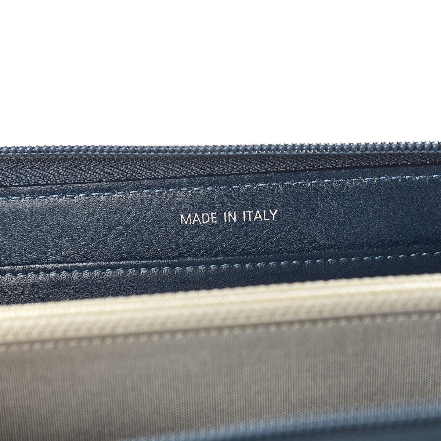 Caviar Large CC Timeless Zip Around Wallet Blue