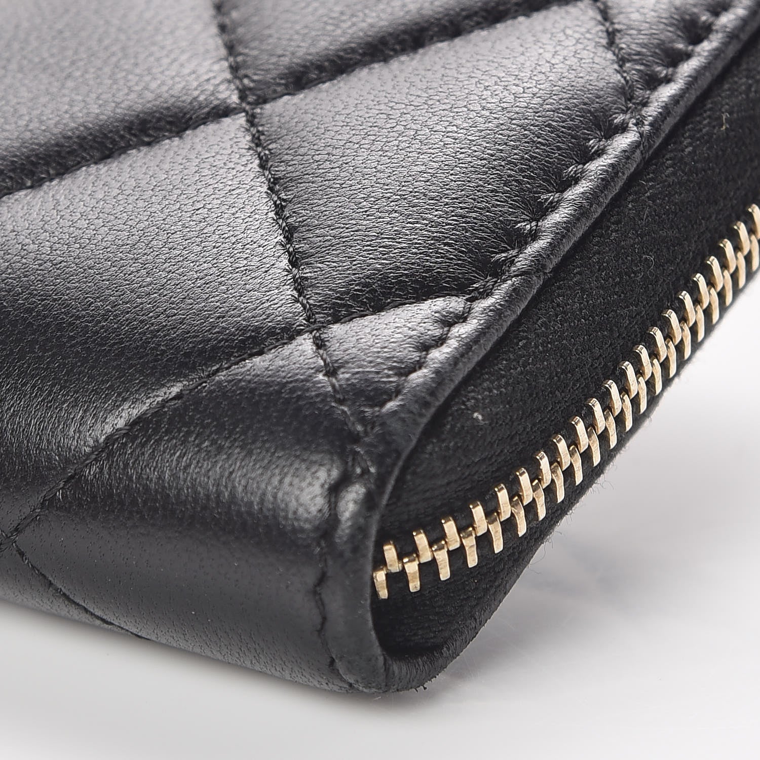 Chanel Lambskin Quilted Key Holder Case Black 9 of 13