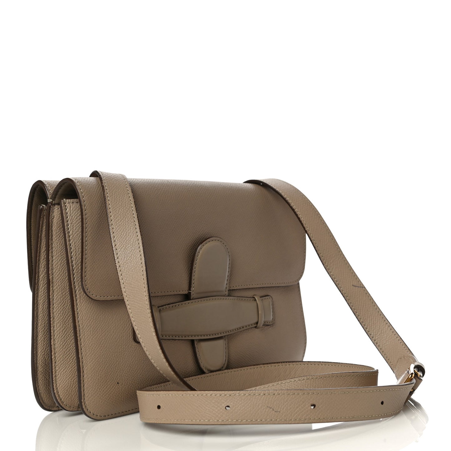 Baby Grained Calfskin Medium Symmetrical Bag Taupe