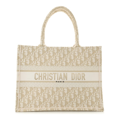 Christian Dior Oblique Medium Book Tote Gold Multicolor 1 of 12