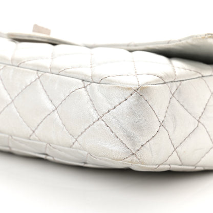 Chanel Metallic Lambskin Quilted Snake Chain 2.55 Reissue Flap Silver 10 of 19