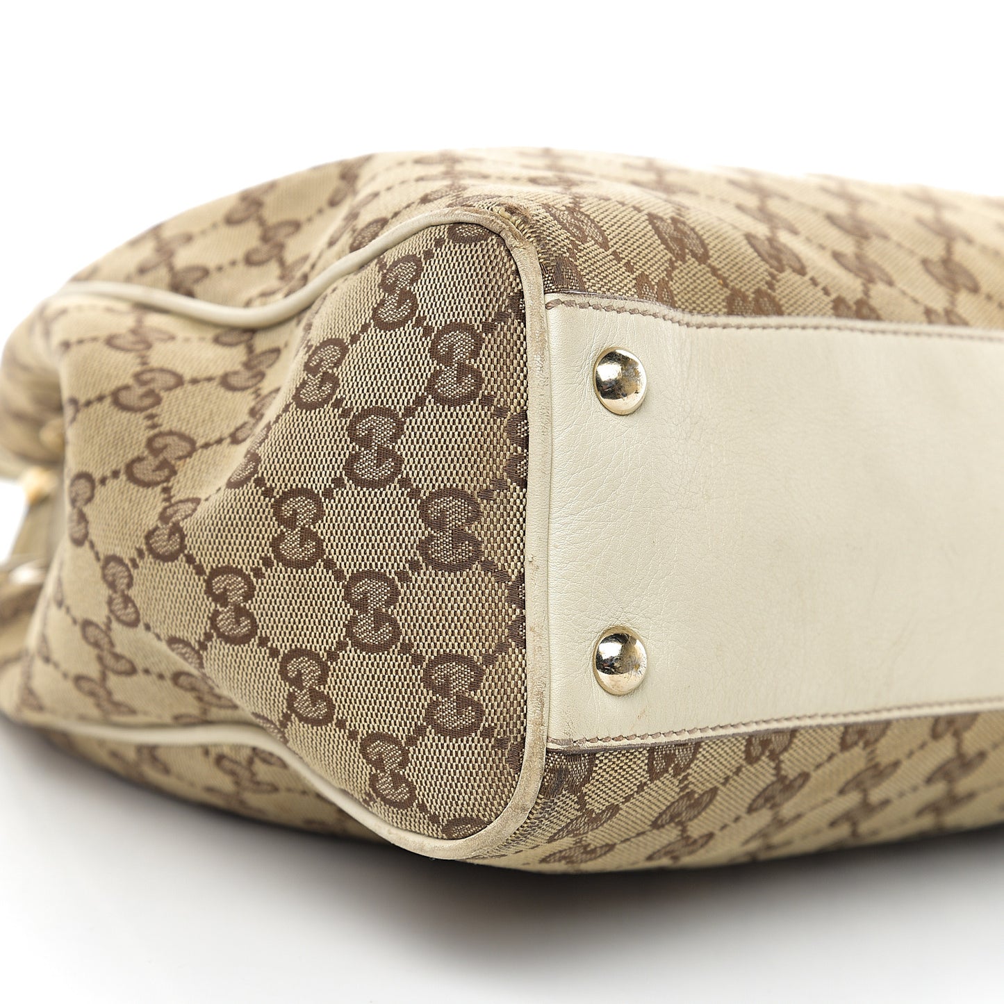 Monogram Peggy Braided Tote Off White