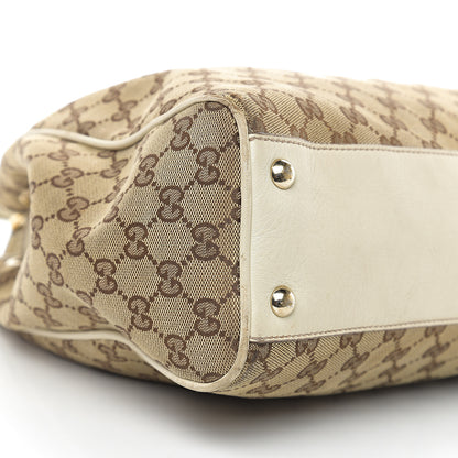 Gucci Monogram Peggy Braided Tote Off White 13 of 17