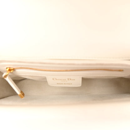 Christian Dior Lambskin Cannage Small Jolie Top Handle Bag Latte 5 of 12