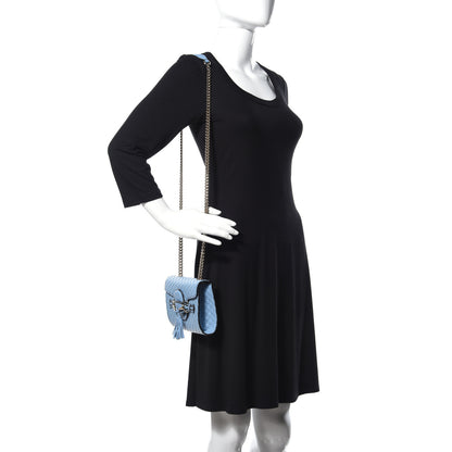 Gucci Soft Microguccissima Mini Emily Chain Shoulder Bag Mineral Blue 2 of 11
