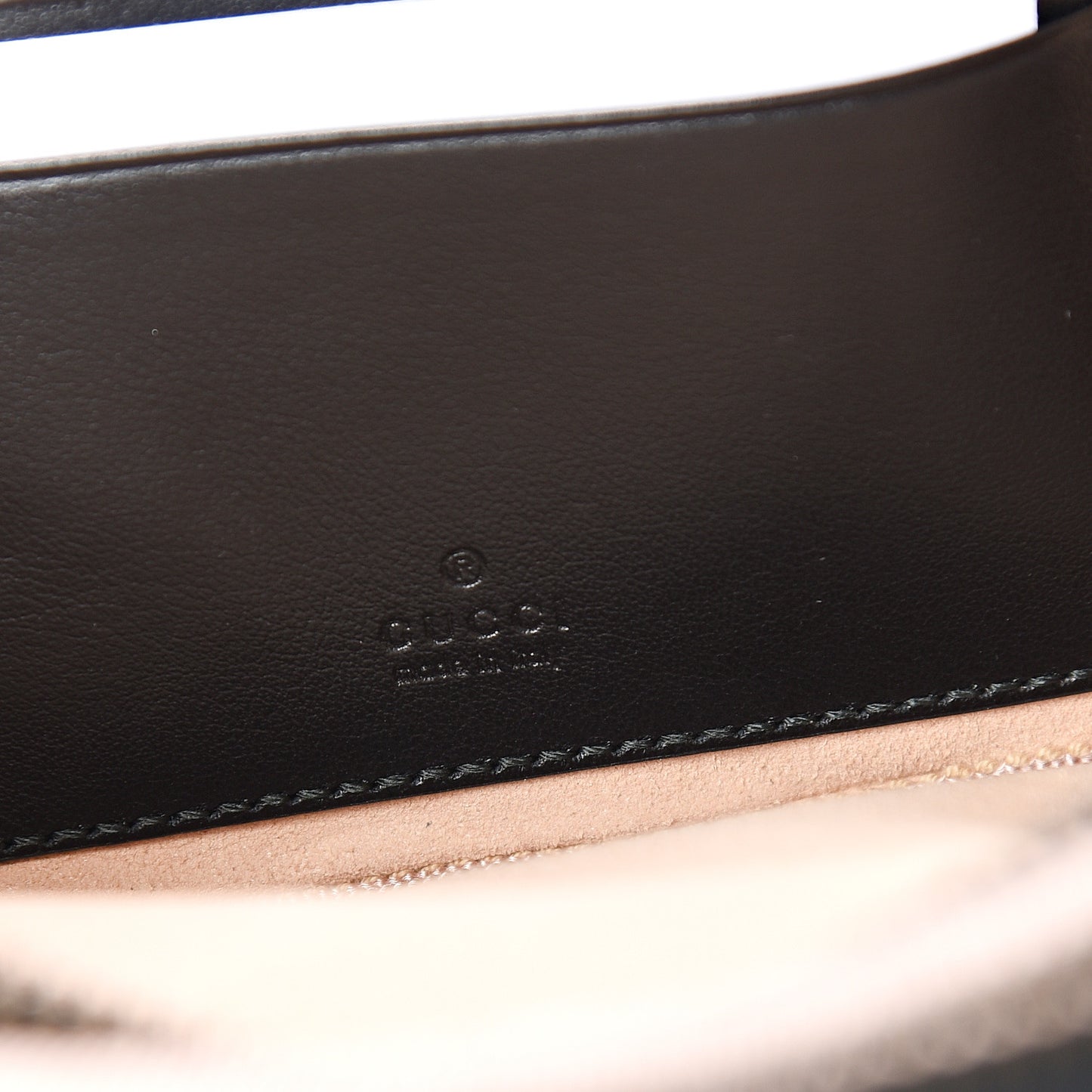 Calfskin Matelasse Mini GG Marmont Chain Crossbody Bag Black
