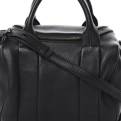 Alexander Wang Pebbled Lambskin Rockie Black Pale Gold Hardware 9 of 11