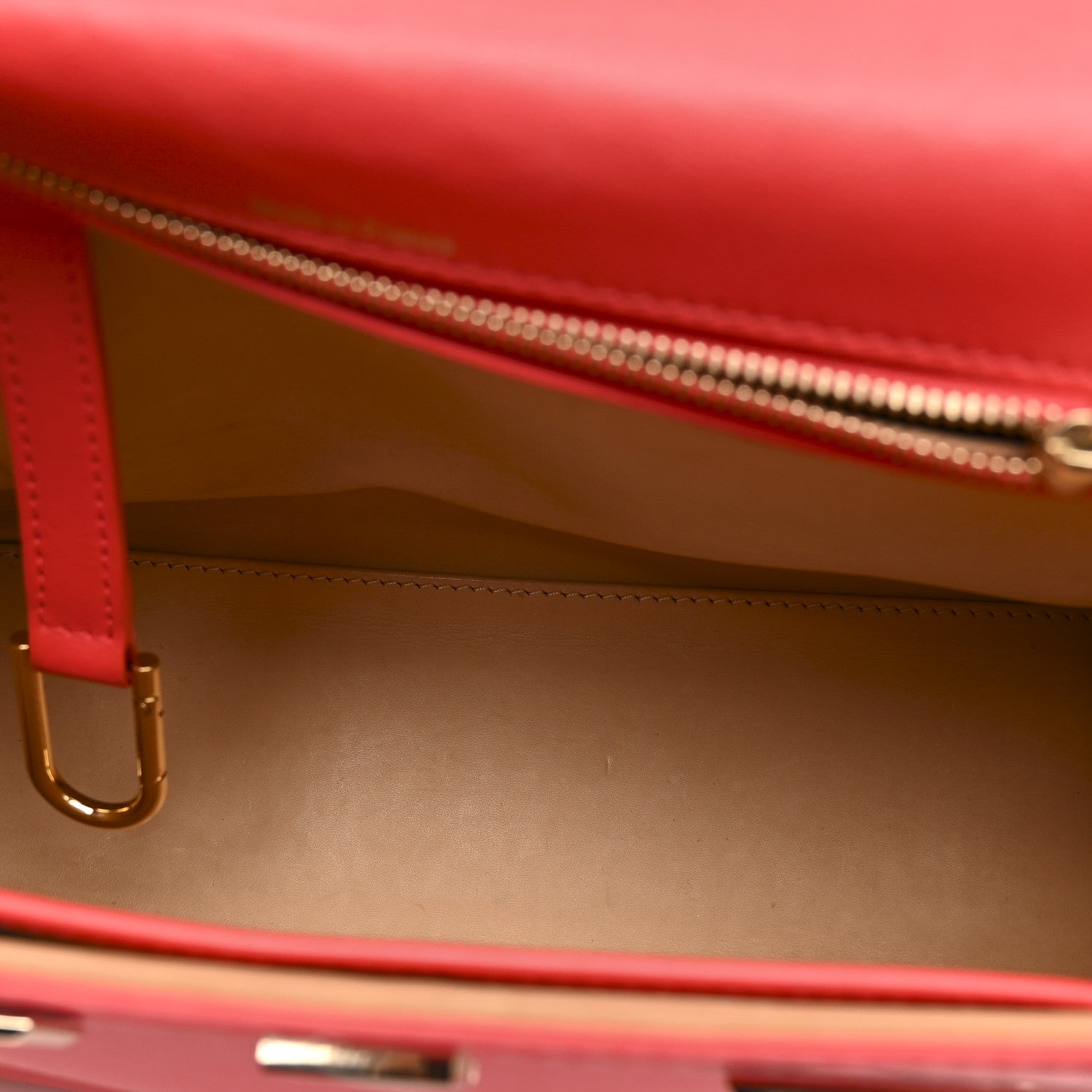 Delvaux Calfskin MM Tempete Satchel Coral 6 of 13