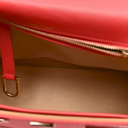 Delvaux Calfskin MM Tempete Satchel Coral 6 of 13