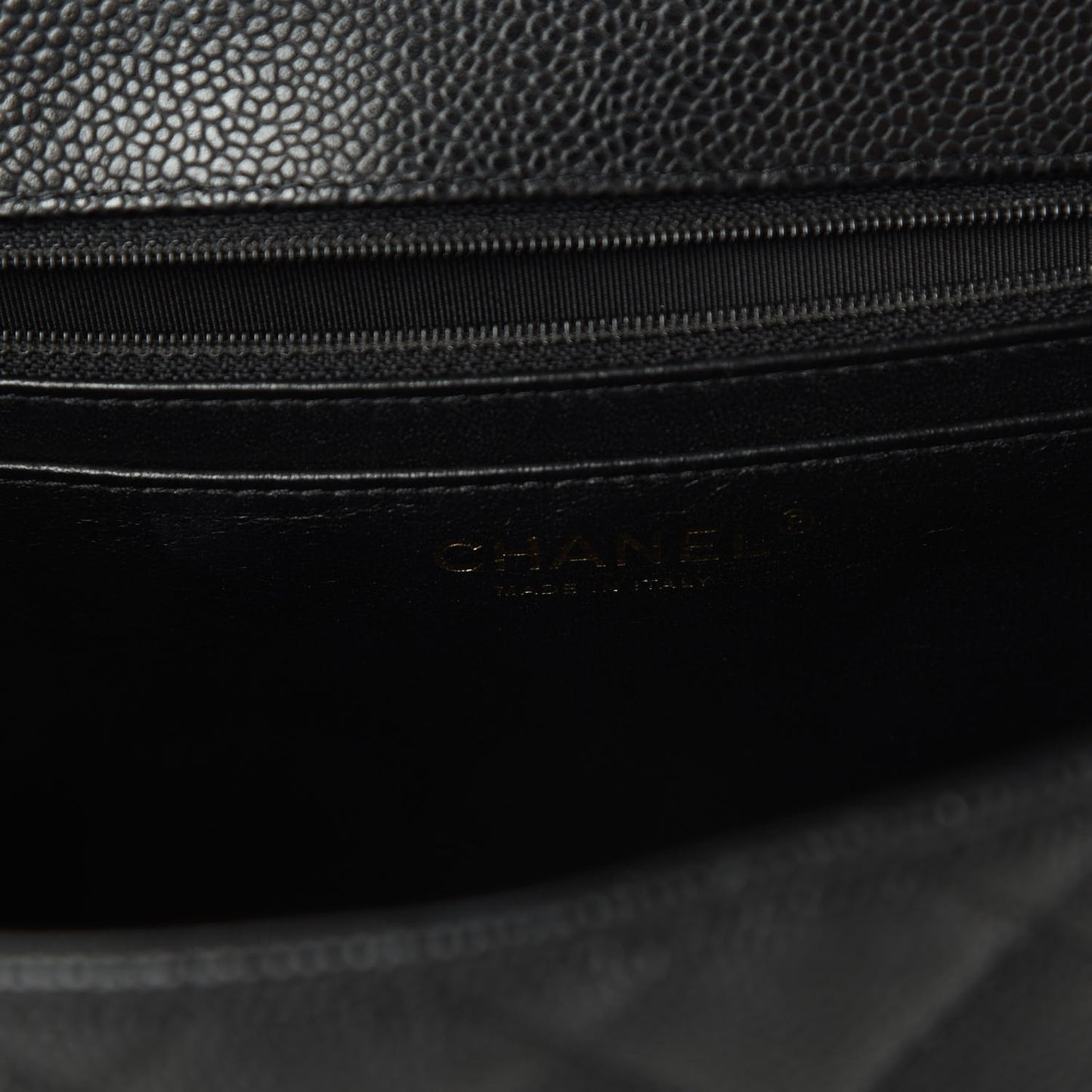 Caviar Quilted Jumbo Single Flap Black