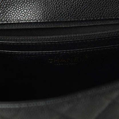 Chanel Caviar Quilted Jumbo Single Flap Black 8 of 11