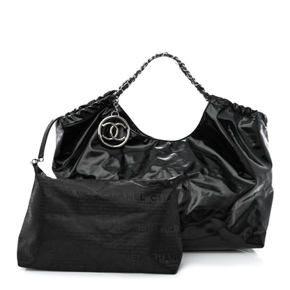 Chanel Vinyl XL Coco Cabas Black 9 of 14