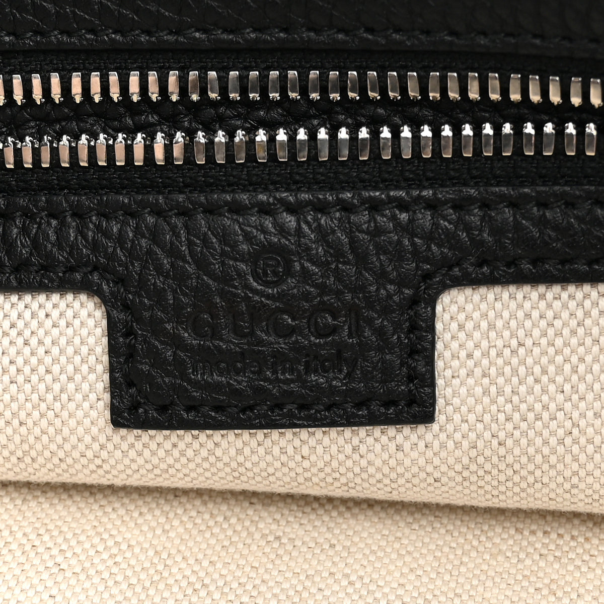 Piuma Calfskin Jumbo GG Embossed Medium Wristlet Messenger Bag Black