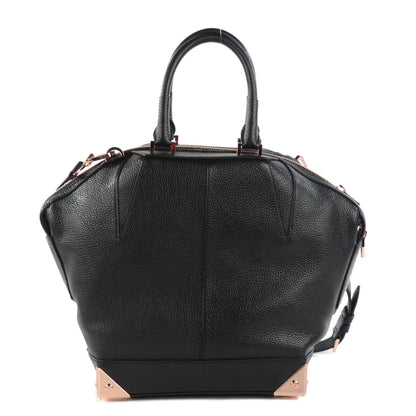Alexander Wang Pebbled Calfskin Small Emile Soft Black Rose Gold Hardware 1 of 7