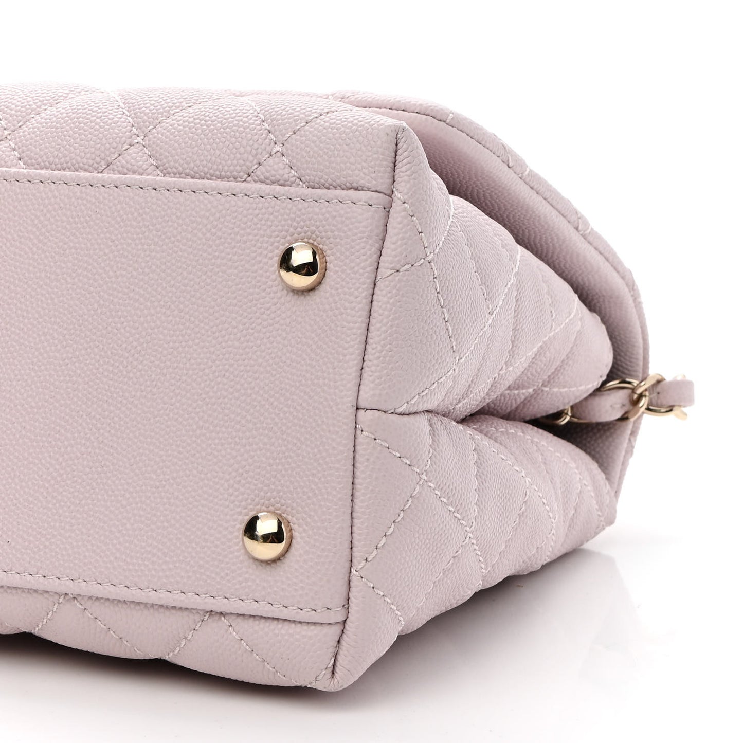 Caviar Quilted Small Coco Handle Flap Lilas Lilac