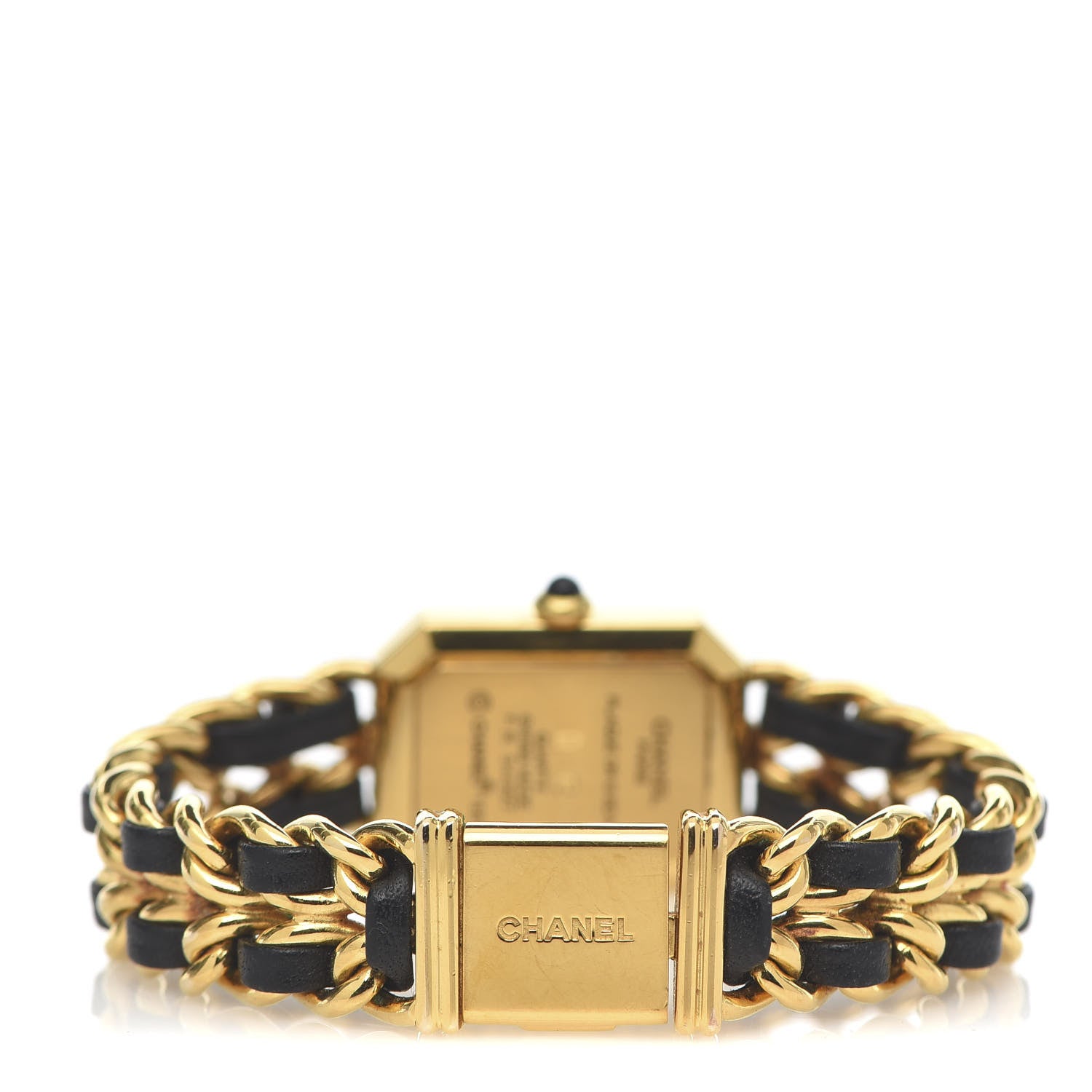 Chanel Stainless Steel Lambskin 20mm Chain Premiere Quartz Watch Gold M 4 of 6