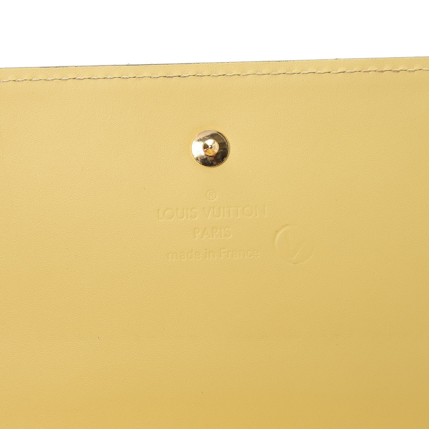 Louis Vuitton Vernis Chaine Wallet Citrine 6 of 7