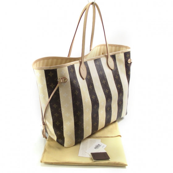 Louis Vuitton Monogram Rayures Neverfull GM 3 of 8