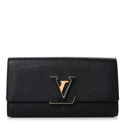 Louis Vuitton Taurillon Capucines Wallet Black 1 of 16