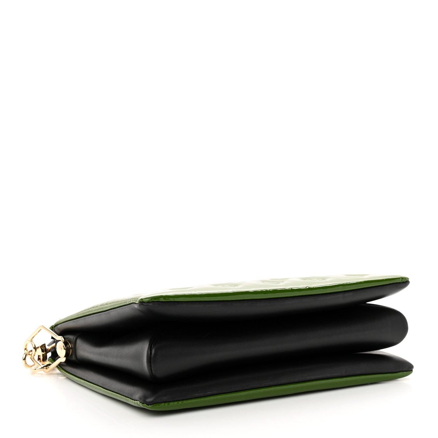 Patent Embossed Monogram Coussin PM Green Black