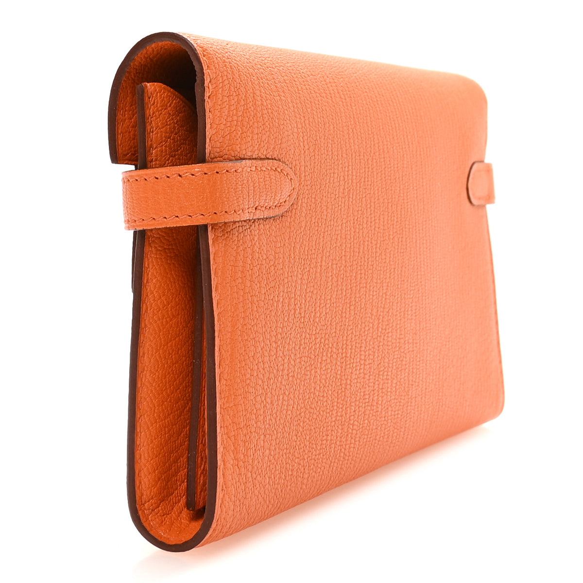 Chevre Mysore Kelly Longue Wallet Orange