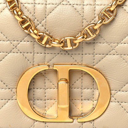 Christian Dior Grained Calfskin Cannage Small Caro Bag Beige 7 of 9