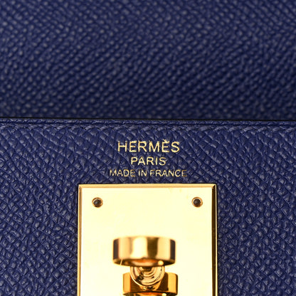 Hermes Epsom Kelly Sellier 28 Bleu Electrique 6 of 12
