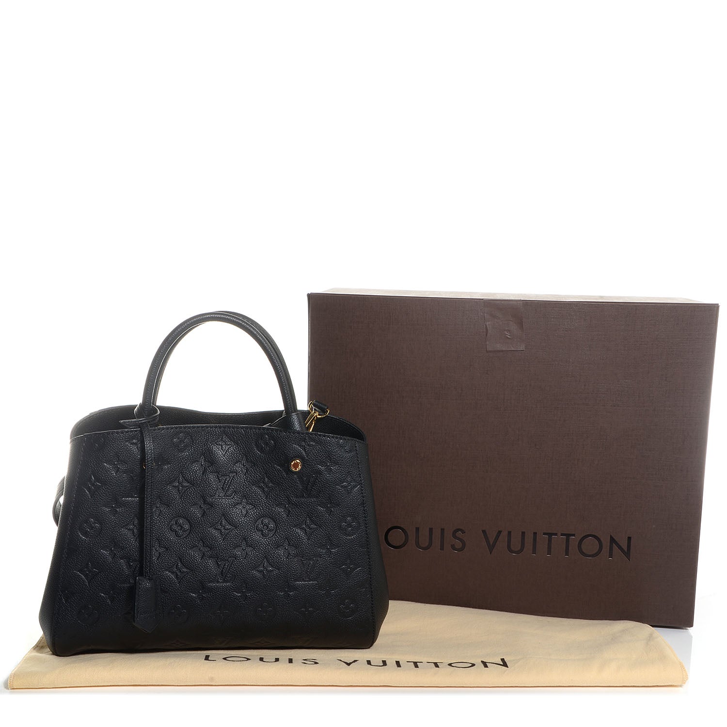 Louis Vuitton Empreinte Montaigne MM Black 5 of 9