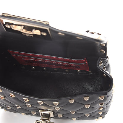 Valentino Garavani Nappa Micro Rockstud Spike Shoulder Bag Black 4 of 7
