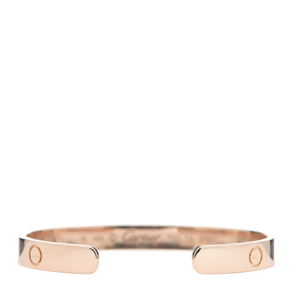Cartier 18K Pink Gold LOVE Cuff Bracelet 16 3 of 5