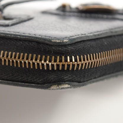 Balenciaga Chevre Classic Hardware Continental Zip Around Wallet Black 7 of 14