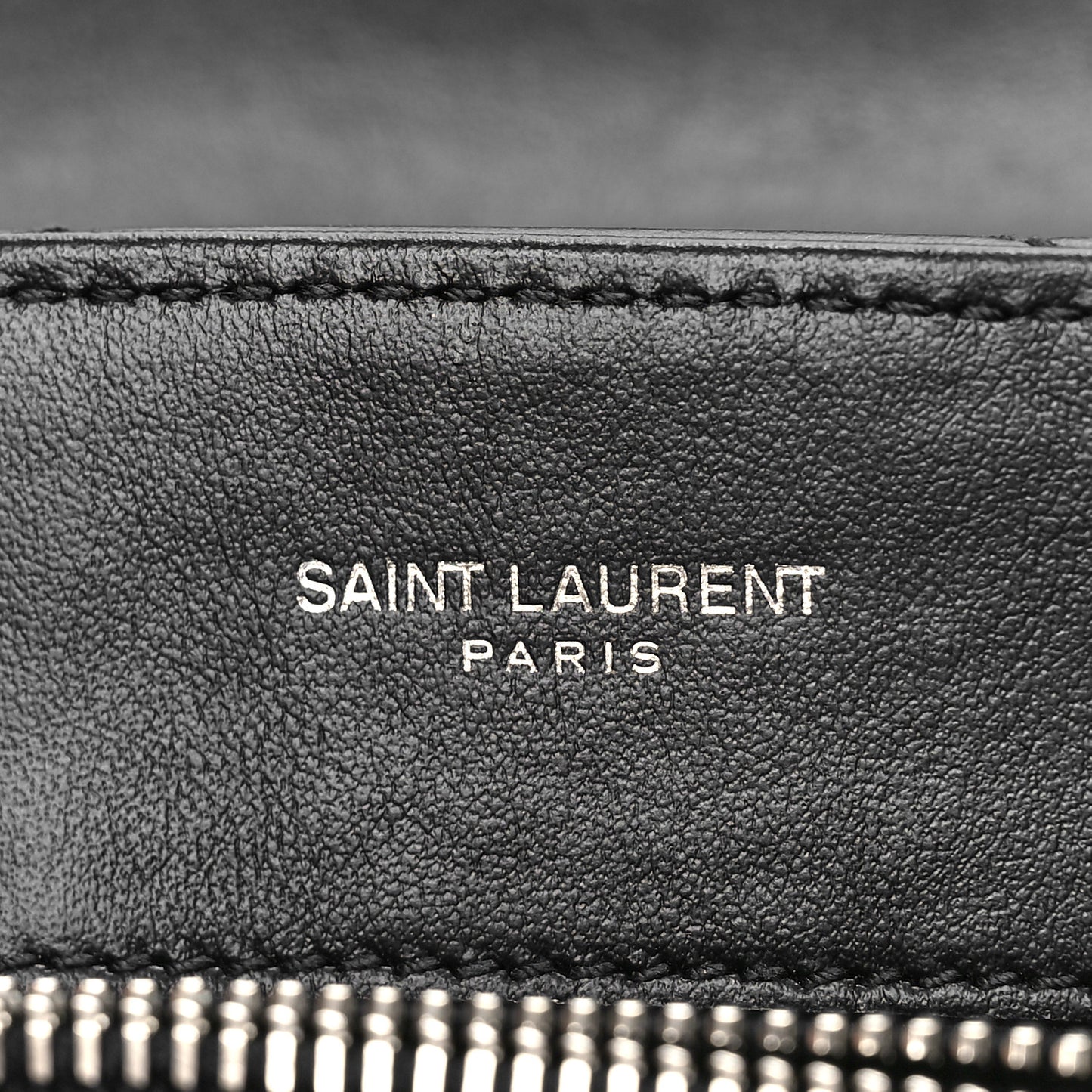 Calfskin Y Quilted Monogram Small Loulou Chain Satchel Black