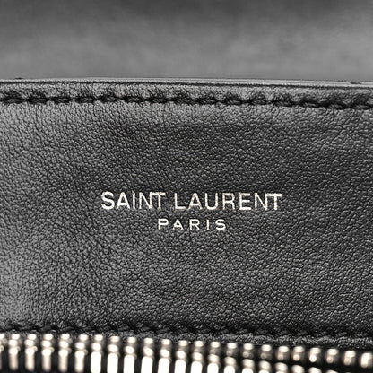 Saint Laurent Calfskin Y Quilted Monogram Small Loulou Chain Satchel Black 5 of 8