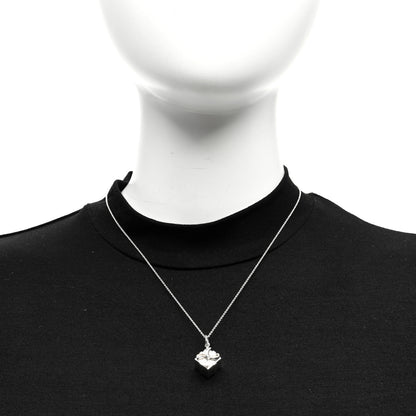 Tiffany Sterling Silver Gift Box Charm Necklace 2 of 4