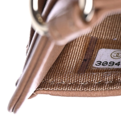 Chanel Shiny Lambskin Ribbon Quilted Card Holder On Chain Brown 7 of 7