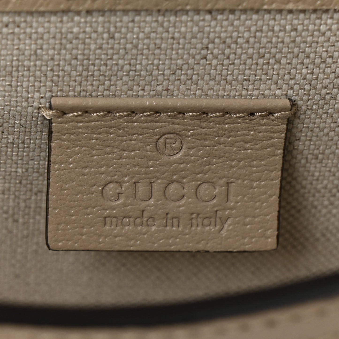 GG Supreme Monogram Textured Dollar Calfskin Mini Horsebit 1955 Shoulder Bag Beige Mystic White Oatmeal
