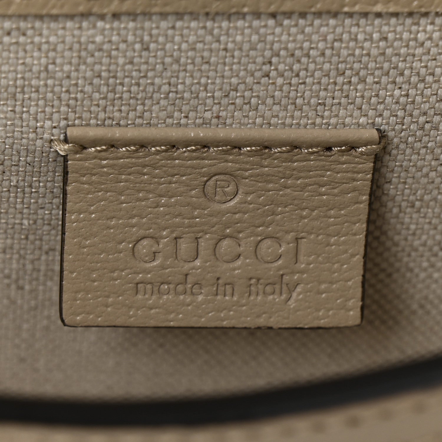 Gucci GG Supreme Monogram Textured Dollar Calfskin Mini Horsebit 1955 Shoulder Bag Beige Mystic White Oatmeal 6 of 13