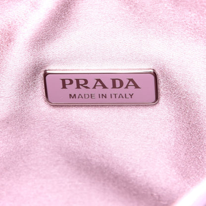Prada Satin Crystal Mini Re-Edition 2000 Bag Alabastro 6 of 9
