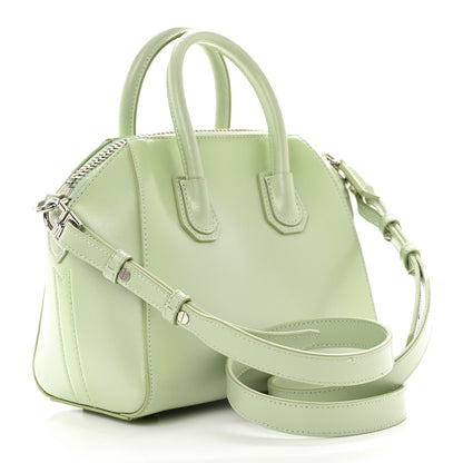 Givenchy Shiny Lord Calfskin Mini Antigona Aqua Green 3 of 13