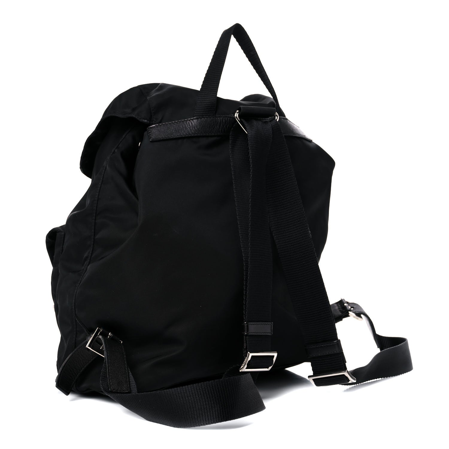 Prada Nylon Vela Medium Backpack Black 3 of 16