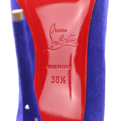 Christian Louboutin Veau Velours Candidate 100 Pumps 38.5 Purple Pop 6 of 8